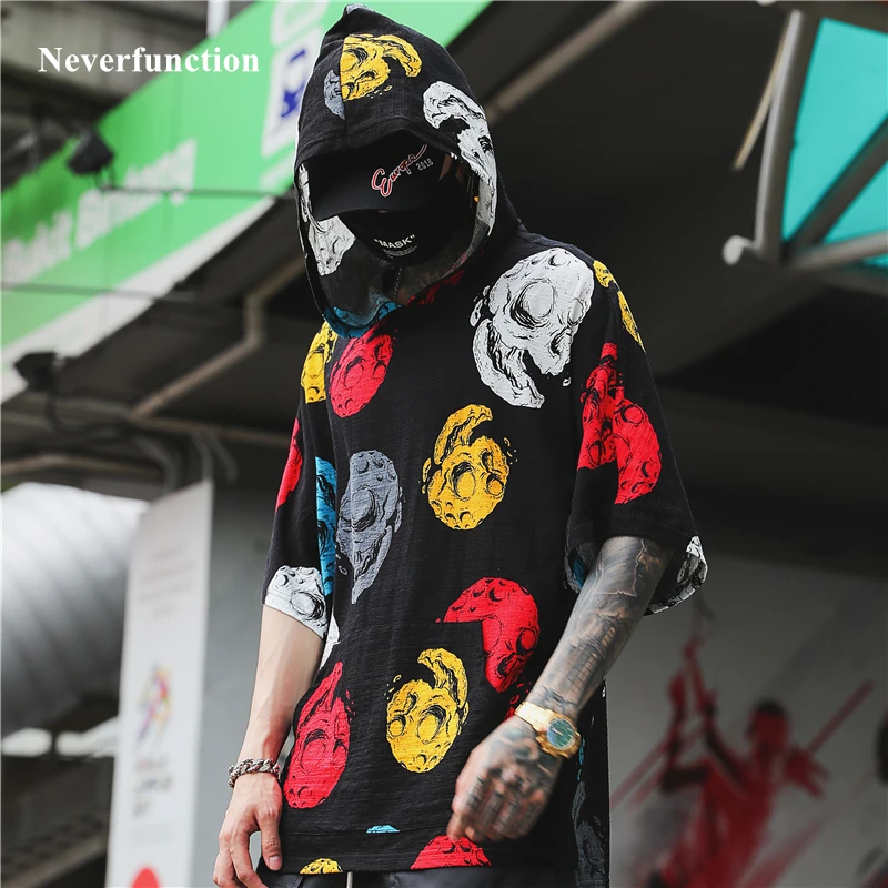 Summer Breathable Men Loose Front short Back long Hooded T Shirts Streetwear cool funny Printed Oversized Bat shirt TShirt TOP
Summer Breathable Men Loose Front short Back long Hooded T Shirts Streetwear cool funny Printed Oversized Bat shirt TShirt TOP