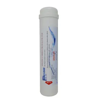 RO Replacement Inline Carbon Block Water Filter 5 Micron, 2.5" OD X 12" Length, Inlet&Outlet: 1/4" Thread Female
RO Replacement Inline Carbon Block Water Filter 5 Micron, 2.5" OD X 12" Length, Inlet&Outlet: 1/4" Thread Female