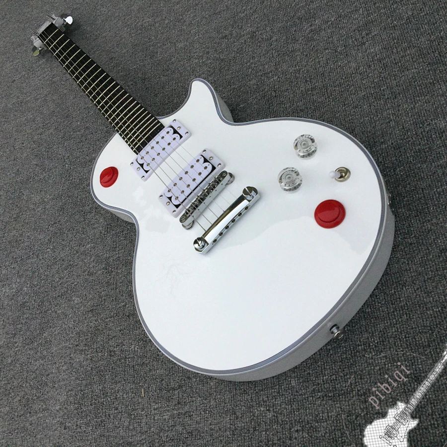 Free delivery, hot sale electric guitar, front real abalone top red body, all colors and logo can be customized!
Free delivery, hot sale electric guitar, front real abalone top red body, all colors and logo can be customized!