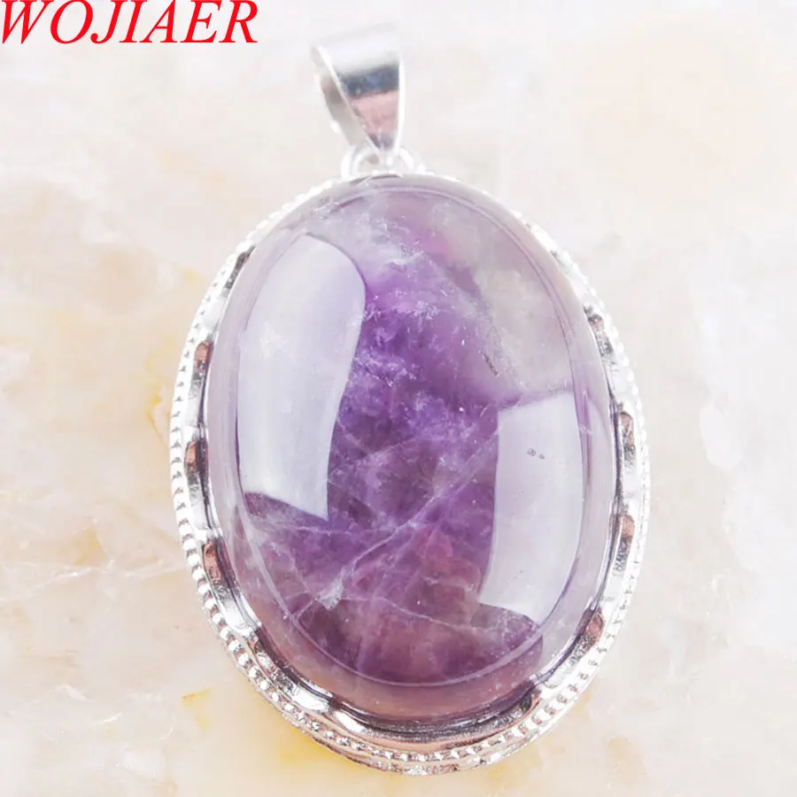 2019 Love Summer Egg Shape Decoration Amethysts Stone Statement Suspension Charms Pendant Female Gift WOJIAER PN3339
2019 Love Summer Egg Shape Decoration Amethysts Stone Statement Suspension Charms Pendant Female Gift WOJIAER PN3339