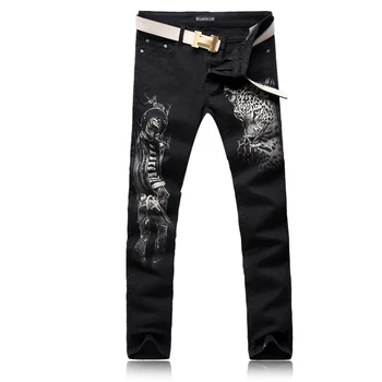 ORINERY Size 28-38 Hot Sale Leopard Printed Skinny Jeans Men Fashion Black Denim Pants High Quality Mens Clothes Long Trousers
ORINERY Size 28-38 Hot Sale Leopard Printed Skinny Jeans Men Fashion Black Denim Pants High Quality Mens Clothes Long Trousers