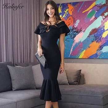 Halinfer 2018 New summer women dress sexy bodycon slash neck bandage dress chic celebrity party black fishtail dresses vestidos
Halinfer 2018 New summer women dress sexy bodycon slash neck bandage dress chic celebrity party black fishtail dresses vestidos