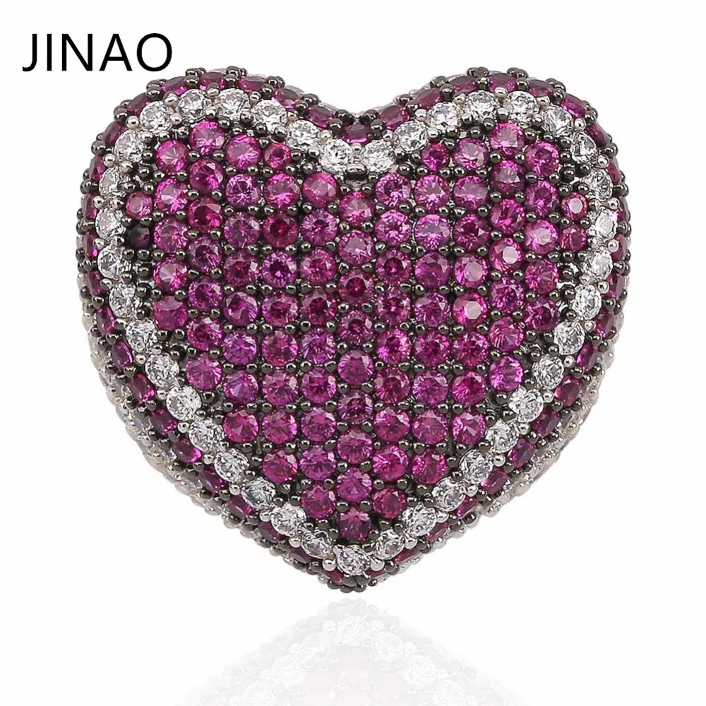 New Fashion Copper Silver Plated Ring Exaggerate High Quality Iced Out CZ Stone Heart Shape Ring Hip Hop Jewelry Men Women Gift
New Fashion Copper Silver Plated Ring Exaggerate High Quality Iced Out CZ Stone Heart Shape Ring Hip Hop Jewelry Men Women Gift