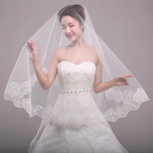 Wedding Bridal 3 Meters 5 Meters Long One Layer Veil Ivory/White lace edge Velos De Novia voile de mariee
Wedding Bridal 3 Meters 5 Meters Long One Layer Veil Ivory/White lace edge Velos De Novia voile de mariee