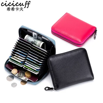 RFID Zipper Credit Card Holder Men&Women Genuine Leather Passport Travel Wallet Coin Purse Simple Business Cards Holder Cover
RFID Zipper Credit Card Holder Men&Women Genuine Leather Passport Travel Wallet Coin Purse Simple Business Cards Holder Cover