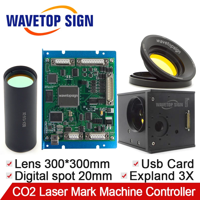 CO2 Laser Galvanometer Digital Signal 1Sets + Scanning Lens 300*300mm+Beam Expander 3X + USB Control Card Digital Signal 1Sets
CO2 Laser Galvanometer Digital Signal 1Sets + Scanning Lens 300*300mm+Beam Expander 3X + USB Control Card Digital Signal 1Sets