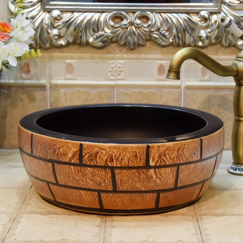 China Artistic Handmade Europe Vintage Lavabo Washbasin Ceramic Bathroom Sink Art Counter Top bathroom wash basin
China Artistic Handmade Europe Vintage Lavabo Washbasin Ceramic Bathroom Sink Art Counter Top bathroom wash basin 