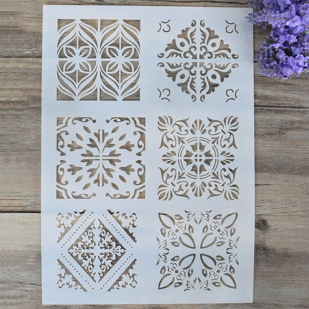 A4 A3 A2 DIY Craft Tile Stencil For Wall Painting Scrapbooking Stamping Album Decorative Embossing Paper Card
A4 A3 A2 DIY Craft Tile Stencil For Wall Painting Scrapbooking Stamping Album Decorative Embossing Paper Card