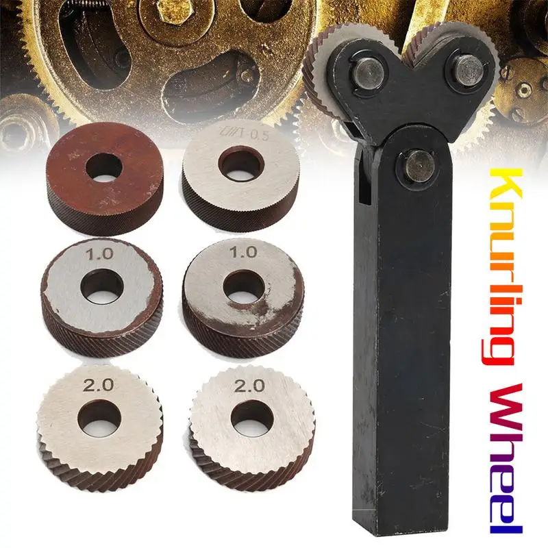 7pcs Steel Knurling Tool Diagonal Dual Wheel Linear Knurl Set Lathe Cutter Machine Tools Accessories
7pcs Steel Knurling Tool Diagonal Dual Wheel Linear Knurl Set Lathe Cutter Machine Tools Accessories