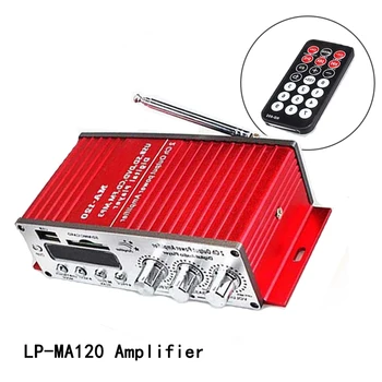 Stereo Connection Digital MP3/USB/SD Amp Radio Hi-Fi RCA Car Audio Speaker 12V Mini LED Remote Control Red LP-MA120 Amplifier
Stereo Connection Digital MP3/USB/SD Amp Radio Hi-Fi RCA Car Audio Speaker 12V Mini LED Remote Control Red LP-MA120 Amplifier