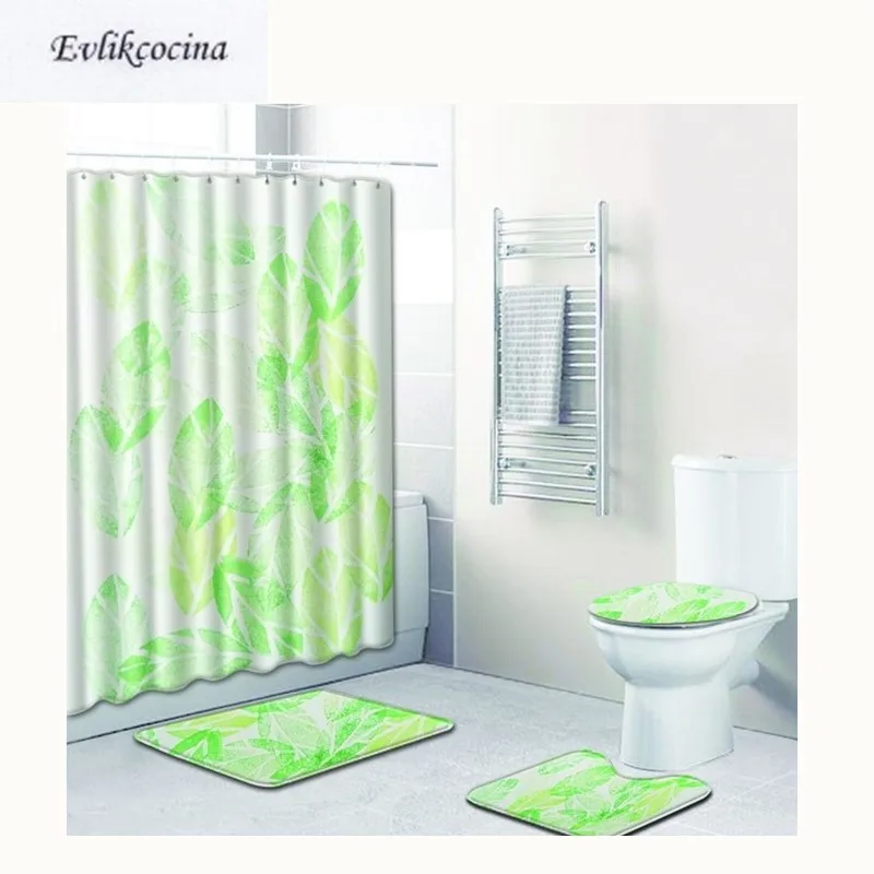 Free Shipping 4pcs Painted Light Green Leaves Banyo Paspas Bathroom Carpet Toilet Bath Mat Set Tapis Salle De Bain Alfombra Bano
Free Shipping 4pcs Painted Light Green Leaves Banyo Paspas Bathroom Carpet Toilet Bath Mat Set Tapis Salle De Bain Alfombra Bano