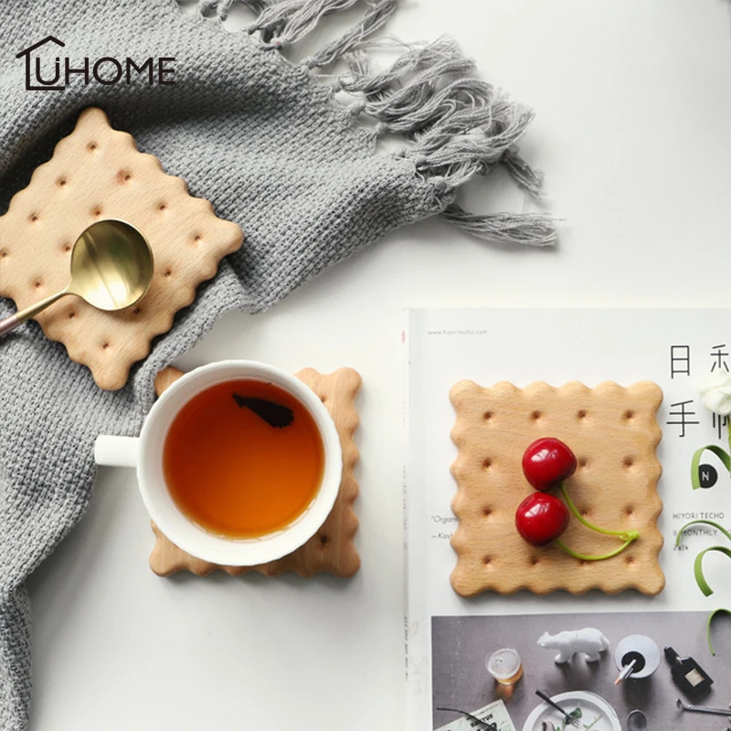 Creative Beech Biscuit Shape Coffee Coaster Cup Mats Pads Waterproof Solid Wood Desktop Non-slip Pad Table Decoration Gifts
Creative Beech Biscuit Shape Coffee Coaster Cup Mats Pads Waterproof Solid Wood Desktop Non-slip Pad Table Decoration Gifts