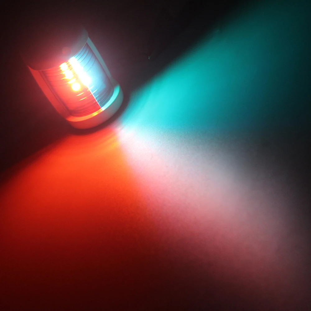 Светодиодный светильник для морской лодки яхты 12 В красный зеленый с морским