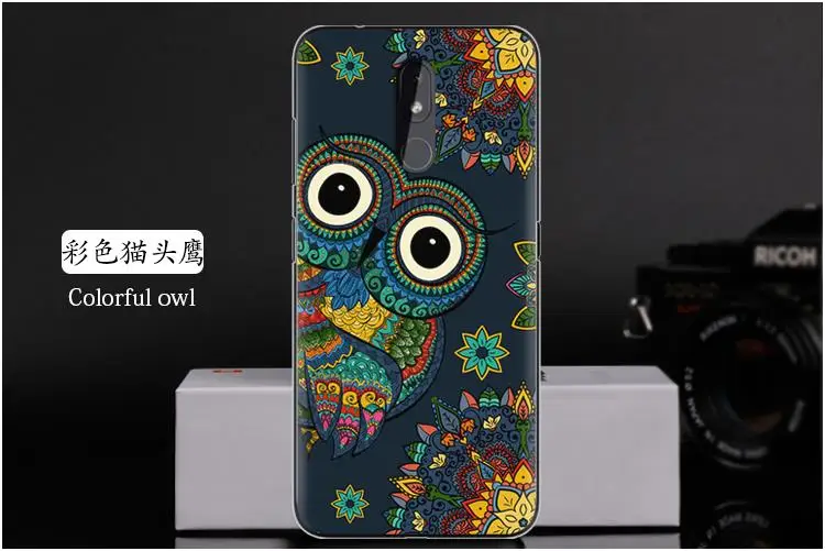 彩色猫头鹰 Colorful owl
