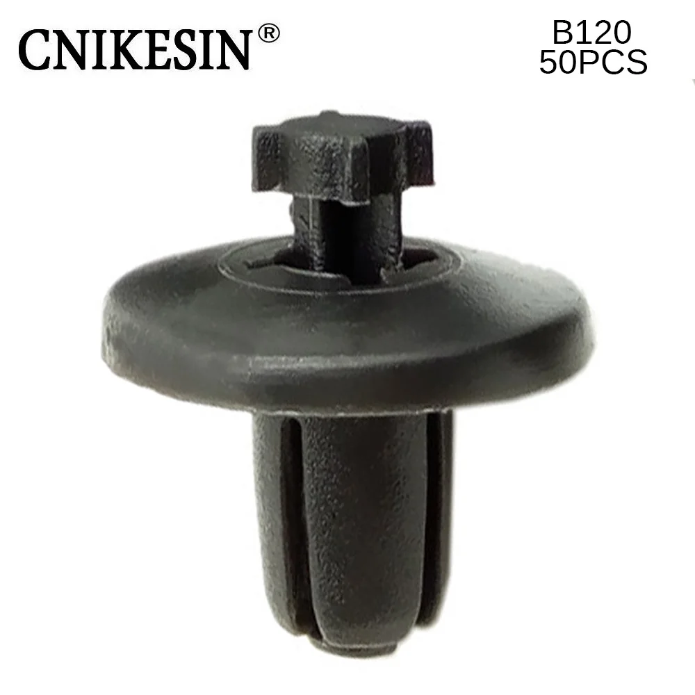 

CNIKESIN 50PCS 8mm Car Wing Board Lining Clip Automobile Fender Fixed Fastener for Peugeot 206/307/408 Citroen Triumph/ Sega C2