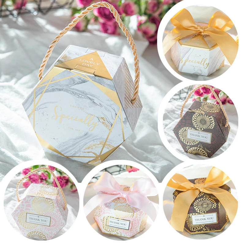 2019 New European Hexagon Style Sweet Candy Box Wedding Favor Guest Gift Box with Ribbon Party Supplies
2019 New European Hexagon Style Sweet Candy Box Wedding Favor Guest Gift Box with Ribbon Party Supplies
