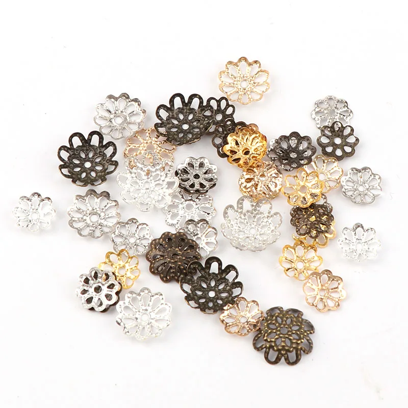 9mm Vintage Filigree Metal Hollow Flower Spacer Beads End Caps Pendant Charms DIY Necklace Bracelet Connectors Jewelry Findings
9mm Vintage Filigree Metal Hollow Flower Spacer Beads End Caps Pendant Charms DIY Necklace Bracelet Connectors Jewelry Findings