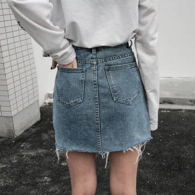 Summer Fashion High Waist Skirts Womens Pockets Button Denim Skirt Female Saias 2019 New All-matched Casual Jeans Skirt
Summer Fashion High Waist Skirts Womens Pockets Button Denim Skirt Female Saias 2019 New All-matched Casual Jeans Skirt
