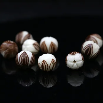 10pcs/lot Craftwork Carved Bodhi Root Lotus Beads Decoration Bracelets Natural Wooden Charm Spacer Beads DIY Jewelry Findings
10pcs/lot Craftwork Carved Bodhi Root Lotus Beads Decoration Bracelets Natural Wooden Charm Spacer Beads DIY Jewelry Findings