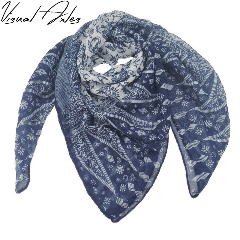 Visual Axles 2017 New Women Luxury Brand 100*100cm Turkish Printed Navy Blue Floral Viscose Square Scarf
Visual Axles 2017 New Women Luxury Brand 100*100cm Turkish Printed Navy Blue Floral Viscose Square Scarf