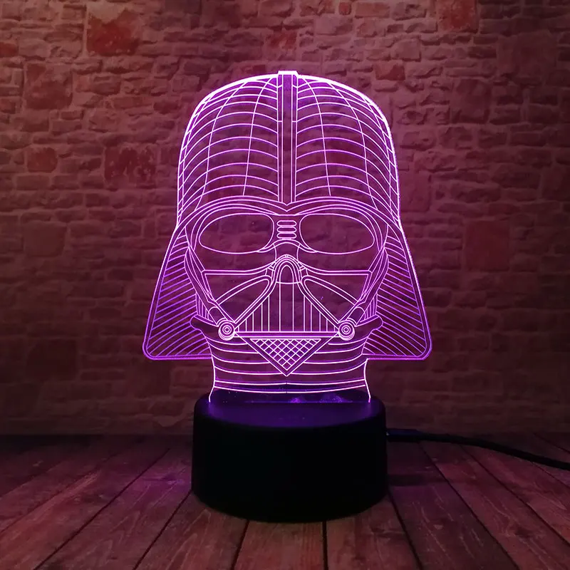 LED Luminous Nightlight Colourful Changing Light Glow Star Wars Darth Vader Helmet Black Knight Mask Figure Toys
LED Luminous Nightlight Colourful Changing Light Glow Star Wars Darth Vader Helmet Black Knight Mask Figure Toys