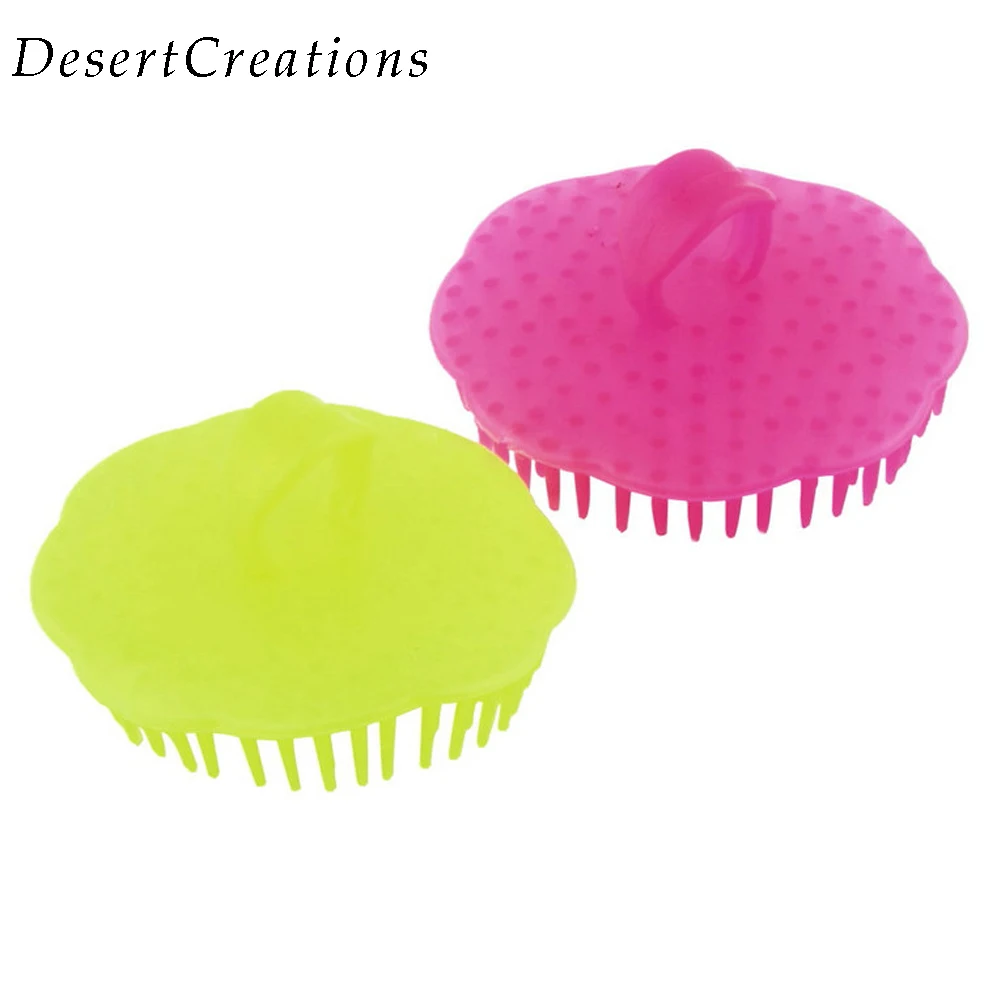 Shampoo Washing Pet Hair Massage Brush Massager Comb Scalp Body Shower Random Color | Дом и сад