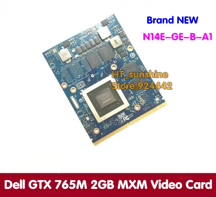 New Original GTX 765M GTX765M 2GB Video Card for iMAC and Dell Alienware M15X M17X M18X Laptop Graphics Card N14E-GE-B-A1
New Original GTX 765M GTX765M 2GB Video Card for iMAC and Dell Alienware M15X M17X M18X Laptop Graphics Card N14E-GE-B-A1