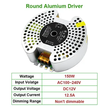 150W 12A Led lamps lighting Transformer AC100-240V Output DC12V Power Supply Driver Constant voltage Power For LED Strip light
150W 12A Led lamps lighting Transformer AC100-240V Output DC12V Power Supply Driver Constant voltage Power For LED Strip light