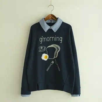 Japanese Mori Girl Casual Harajuku Plaid Patchwork Letter Print Loose Knitted Cotton Sweatshirt Women Hoodies Autumn Pullovers
Japanese Mori Girl Casual Harajuku Plaid Patchwork Letter Print Loose Knitted Cotton Sweatshirt Women Hoodies Autumn Pullovers