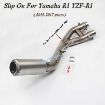 Slip On For YAMAHA R1 YZF 2015 2016 2017 Motorcycle Exhaust Pipe Escape Modified Middle Link Pipe Carbon Fiber Muffler Sticker
Slip On For YAMAHA R1 YZF 2015 2016 2017 Motorcycle Exhaust Pipe Escape Modified Middle Link Pipe Carbon Fiber Muffler Sticker