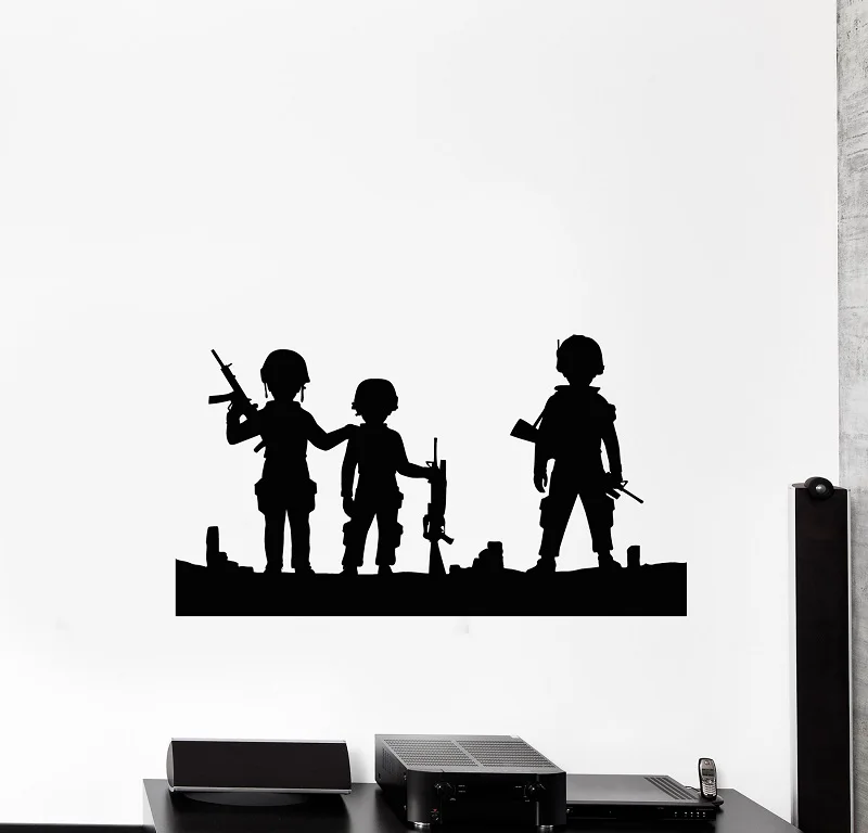 Vinyl wall applique warrior weapon boy war military art sticker mural, children room decoration, military wall sticker QC17
Vinyl wall applique warrior weapon boy war military art sticker mural, children room decoration, military wall sticker QC17