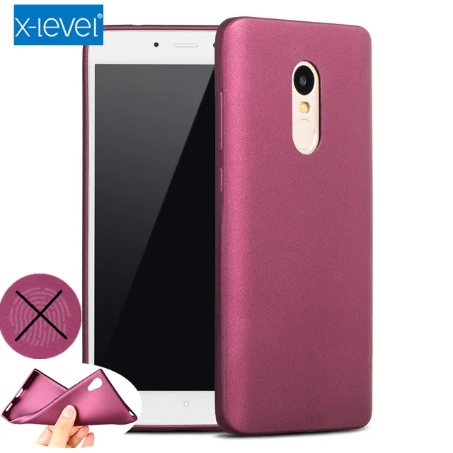 Ультратонкий Мягкий матовый ТПУ чехол X Level для Xiaomi Redmi Note 4X 4 с эффектом потертости