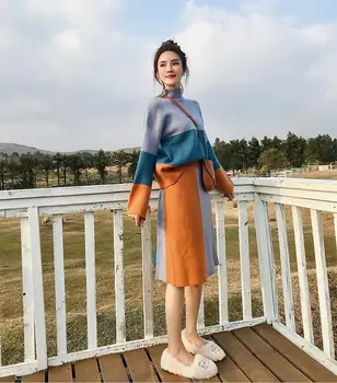 Vintage Sweater Two Piece Set Knitted Full Sleeve Crop Tops Turtleneck Knitted Top + Skirt Shorts Suit Autumn Winter 2 Piece Se
Vintage Sweater Two Piece Set Knitted Full Sleeve Crop Tops Turtleneck Knitted Top + Skirt Shorts Suit Autumn Winter 2 Piece Se