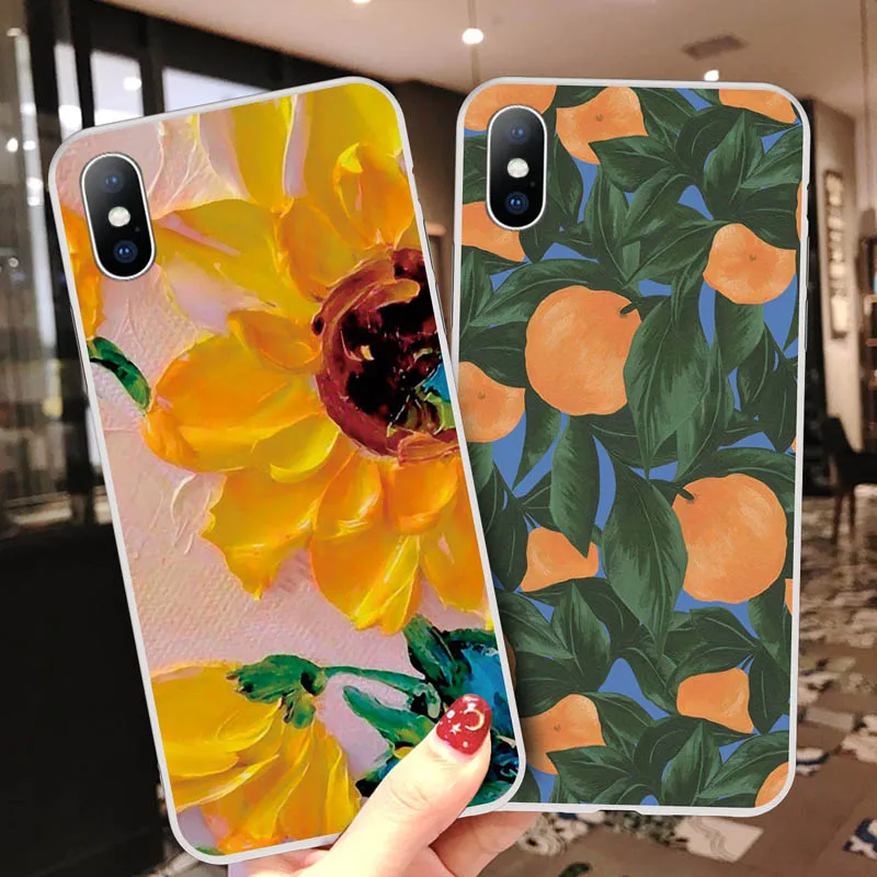 Ottwn Sunflower Floral Cases Cover For iPhone 6 6s 7 8 Plus 5 5s SE Flower Fruit Soft TPU Cases Cover For iPhone X XS XR Xs Max
Ottwn Sunflower Floral Cases Cover For iPhone 6 6s 7 8 Plus 5 5s SE Flower Fruit Soft TPU Cases Cover For iPhone X XS XR Xs Max