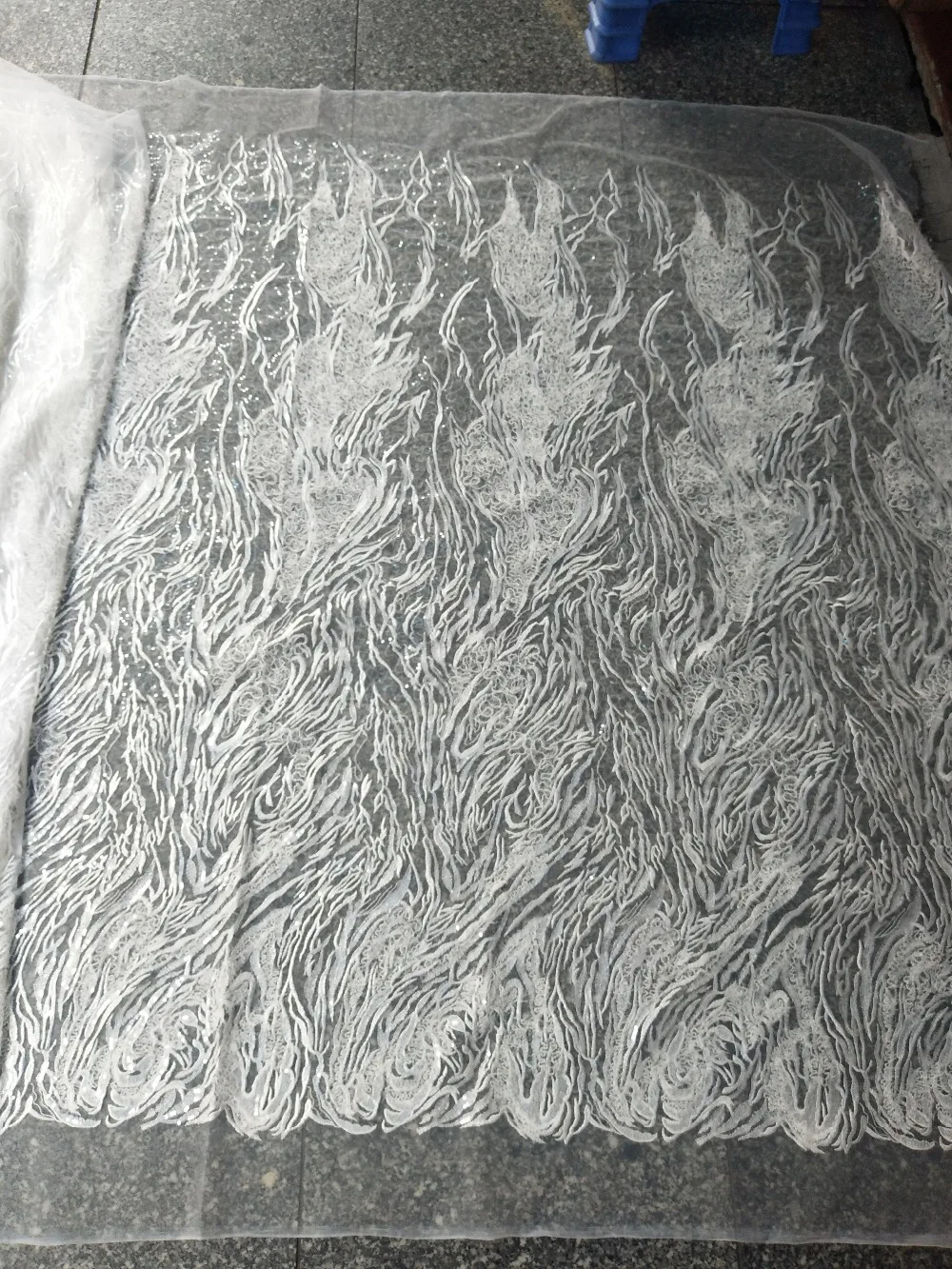 Nigerian french net Lace Embroidered Cord Lace Fabric in white for bridal dress
Nigerian french net Lace Embroidered Cord Lace Fabric in white for bridal dress