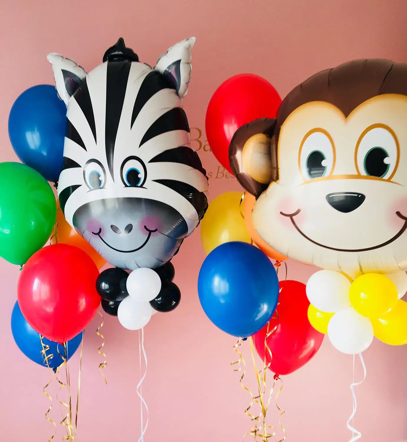 50Pcs 12 Inch Mixed Jungle Animal Safari Party Balloons Birthday Decor