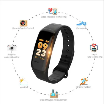 C1S Smart Band Blood Pressure Fitness Tracker Heart Rate Monitor Smart Bracelet Black Men Watch for Sport Climbing
C1S Smart Band Blood Pressure Fitness Tracker Heart Rate Monitor Smart Bracelet Black Men Watch for Sport Climbing