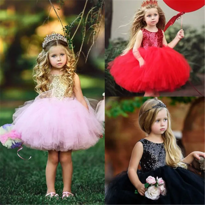 R-Z-2018-Girls-Dresses-Princess-Kids-Baby-Fancy-Wedding-Dress-Sleeveles-Sequins-Party-Dress-For