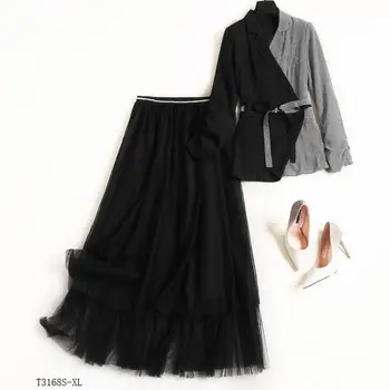 European style 2019 New arrivals winter Spring fashion women clothes patchwork blouse + solid color skirt casual suit T3168
European style 2019 New arrivals winter Spring fashion women clothes patchwork blouse + solid color skirt casual suit T3168