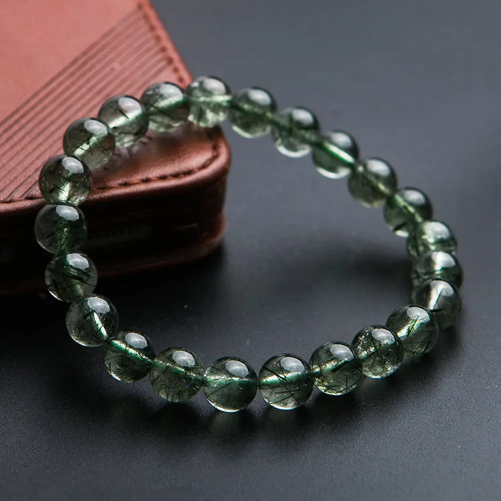 Genuine Natural Green Hair Rutilated Quartz Bracelet 8mm Brazil Round Beads Woman Anniversary Crsytal Fashion Bracelet AAAAA 
Genuine Natural Green Hair Rutilated Quartz Bracelet 8mm Brazil Round Beads Woman Anniversary Crsytal Fashion Bracelet AAAAA