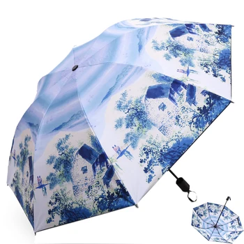 Painting Art Woman's Umbrella Rain Woman Sunshade Woman Parasol Folding Female's Umbrella corporation paraguas guarda chuva
Painting Art Woman's Umbrella Rain Woman Sunshade Woman Parasol Folding Female's Umbrella corporation paraguas guarda chuva