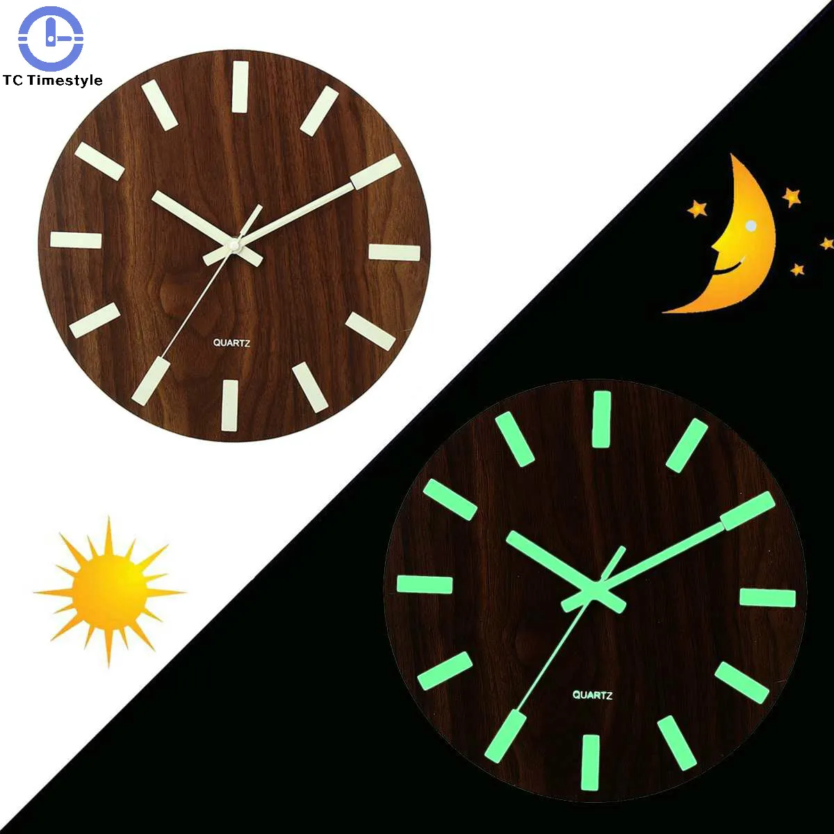 Wood Wall Clock 12 Inch Luminous Digital Number Hanging Clocks Minimalist Watch Glow Dark Home Decoration Living Room Brief
Wood Wall Clock 12 Inch Luminous Digital Number Hanging Clocks Minimalist Watch Glow Dark Home Decoration Living Room Brief