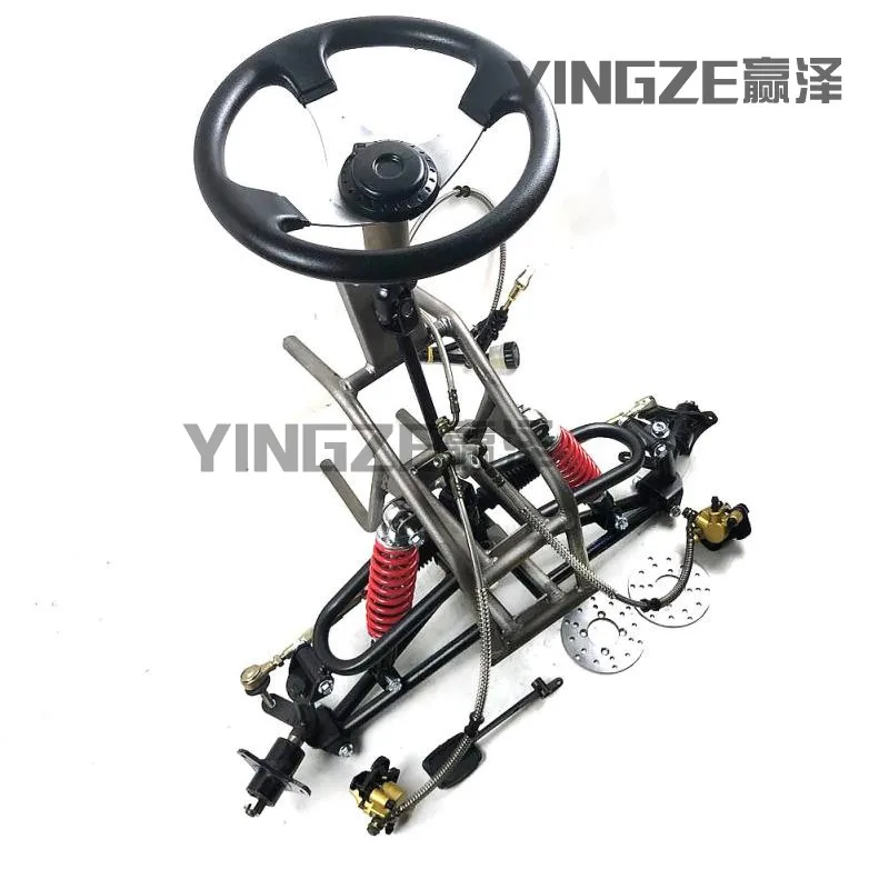 Go Kart Karting Four Wheel ATV Brake Pump Front Suspension Frame Swingarms 8.8CM Flanges With Steering Wheel Shock Absorbers
Go Kart Karting Four Wheel ATV Brake Pump Front Suspension Frame Swingarms 8.8CM Flanges With Steering Wheel Shock Absorbers