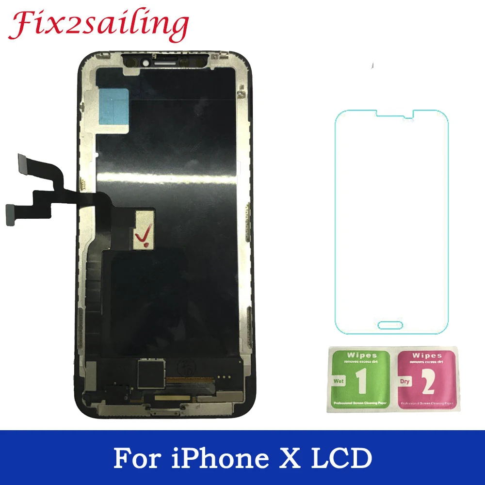 100% Tested Working LCDS For Apple iPhone X Touch Screen Digitizer Assembly Replacement for iPhone X Free Shipping with gfit
100% Tested Working LCDS For Apple iPhone X Touch Screen Digitizer Assembly Replacement for iPhone X Free Shipping with gfit