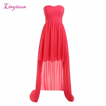Linyixun Real Photo 20017 Hi-low Sweetheart Sleeveless Prom Dresses Chiffon Long Evening Dress Pleat Zipper Back Prom Gown
Linyixun Real Photo 20017 Hi-low Sweetheart Sleeveless Prom Dresses Chiffon Long Evening Dress Pleat Zipper Back Prom Gown