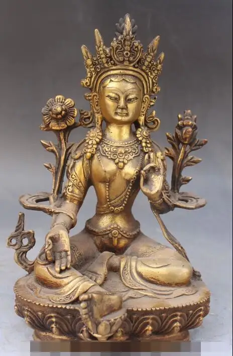 S01401 9" Old Tibet Buddhism Religion Spirituality Bronze Gilt Manjushri Buddha Statue (B0328)
S01401 9" Old Tibet Buddhism Religion Spirituality Bronze Gilt Manjushri Buddha Statue (B0328)