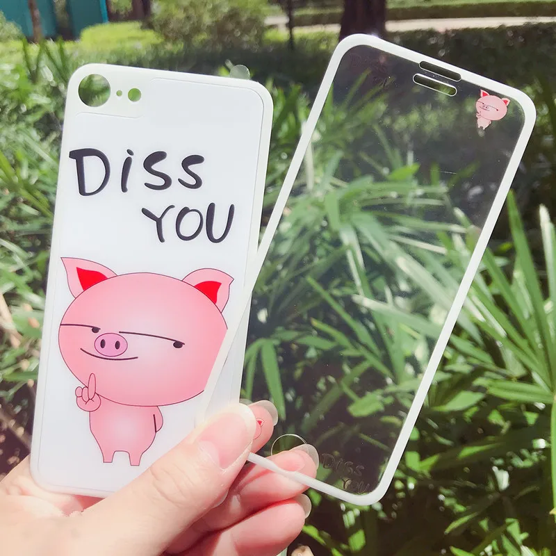Cartoon print Protective back + Front Glass For iPhone 6 7 8 Plus 9H Full Tempered Glass For iPhone 8 7 6 Screen Protector Film
Cartoon print Protective back + Front Glass For iPhone 6 7 8 Plus 9H Full Tempered Glass For iPhone 8 7 6 Screen Protector Film