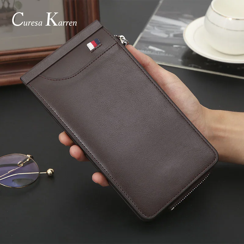 New men's and women's long wallet casual retro fashion oil wax leather 26 card multi-function card bag wallet
New men's and women's long wallet casual retro fashion oil wax leather 26 card multi-function card bag wallet