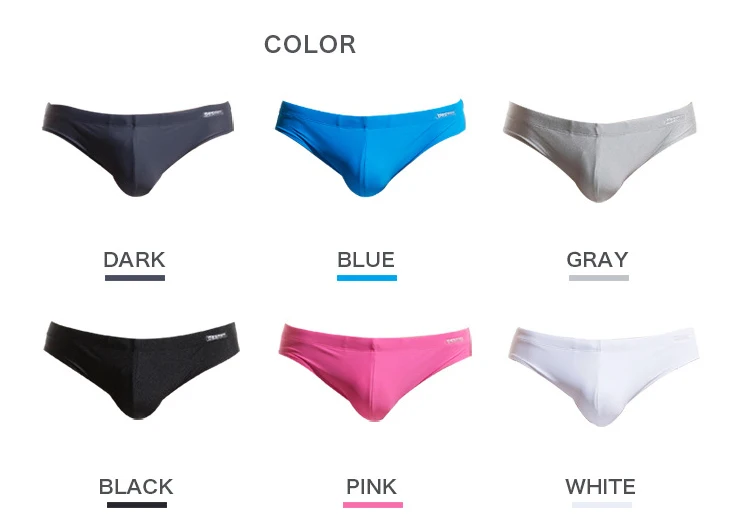 Shop Mens Swimwear Online, Sexy Pouch Cup Padded Swimwear Mens Swim Briefs Male Beach Swimming