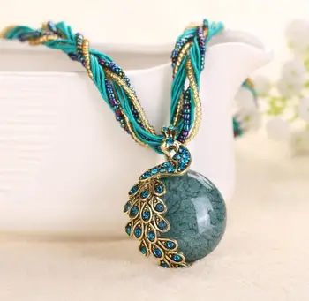 National wind restoring ancient jewelry pendants Bohemia necklace alloy ornaments peacock 17 colors mixed batch
National wind restoring ancient jewelry pendants Bohemia necklace alloy ornaments peacock 17 colors mixed batch